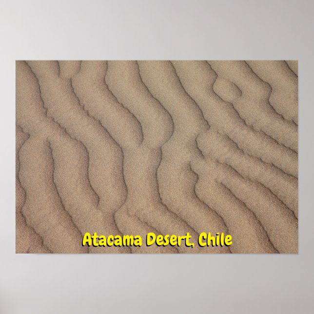 Affiche Le sable du désert d'Atacama se répand (Devant)