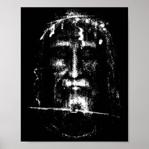 Affiche Le Saint Suaire de Turin Visage de Jésus-Christ