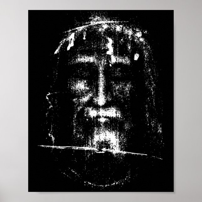 Affiche Le Saint Suaire de Turin Visage de Jésus-Christ (Devant)