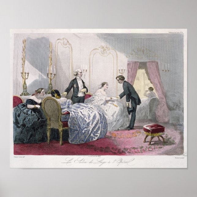 Affiche Le Salon de loge à l'Opéra (Devant)