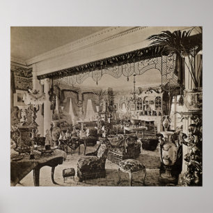Affiche Le salon, Wickham Hall, Kent, 1897