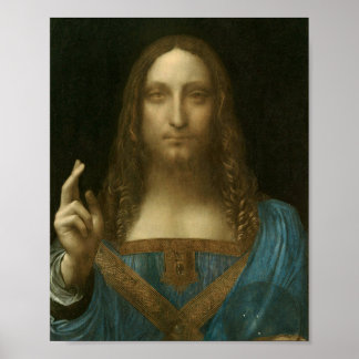 Affiche Le Salvator Mundi de Léonard de Vinci