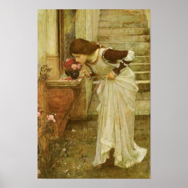 Affiche Le Sanctuaire par John William Waterhouse (Devant)