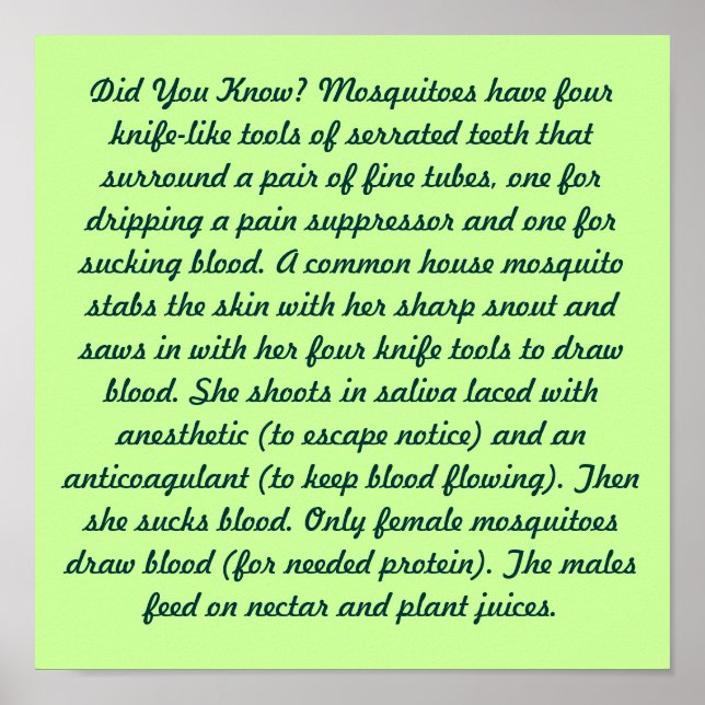 Affiche Le saviez-vous? (Devant)