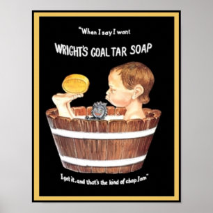 Affiche Le savon de charbon de Wright
