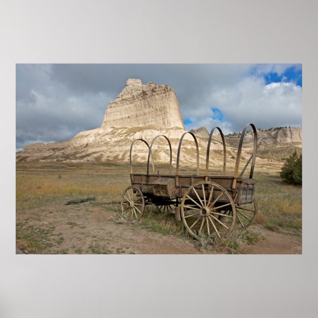 Affiche le Scott's Bluff dans le Nebraska d'aujourd'hui (Devant)