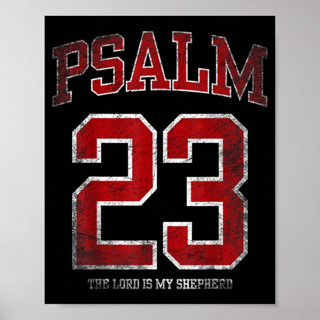 Affiche Le Seigneur Berger Jersey Psaume 23 (Devant)