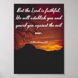 Affiche Le Seigneur est fidèle - Bible