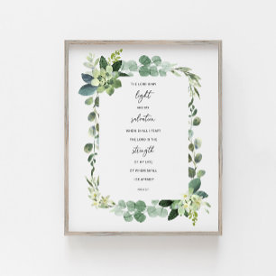 Affiche Le Seigneur est ma lumière