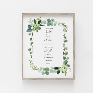 Affiche Le Seigneur est ma lumière