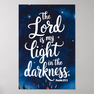 Affiche Le Seigneur est Ma Lumière Enfants de la Nurserie 
