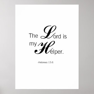 Affiche Le Seigneur est mon aide