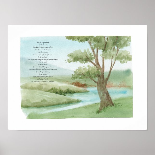 Affiche Le Seigneur est mon berger. (Devant)