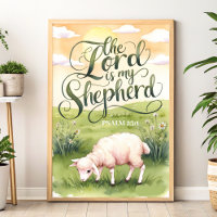Le Seigneur est mon berger Christian Mur Art Impri
