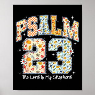 Affiche Le Seigneur Est Mon Berger Psaume 23 Bible Chrétie