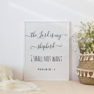 Affiche Le Seigneur Est Mon Pasteur Script