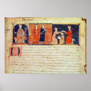 Affiche Le seigneur féodal prêchant son sermon