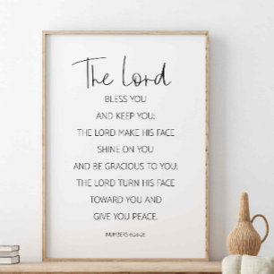 Affiche Le Seigneur Vous Bénit Et Vous Garde, Numéros 6: