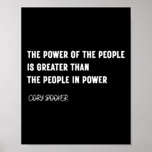 Affiche Le Sénateur Cory Booker Filibuster Cory Filibooker