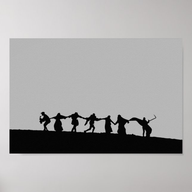 Affiche Le septième sceau d'Ingmar Bergman (Devant)