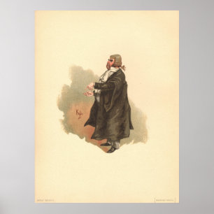 Affiche Le sergent Buzfuz par Kyd Dickens The Pickwick Pap