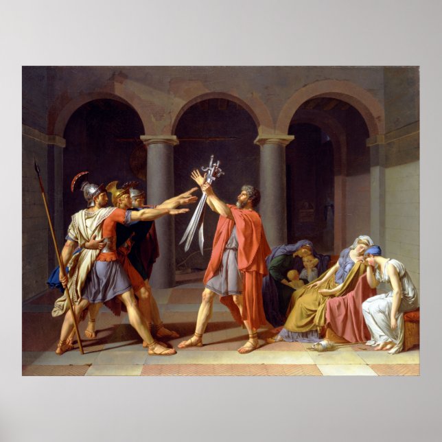 Affiche Le serment de l'Horatii, 1784 (Devant)