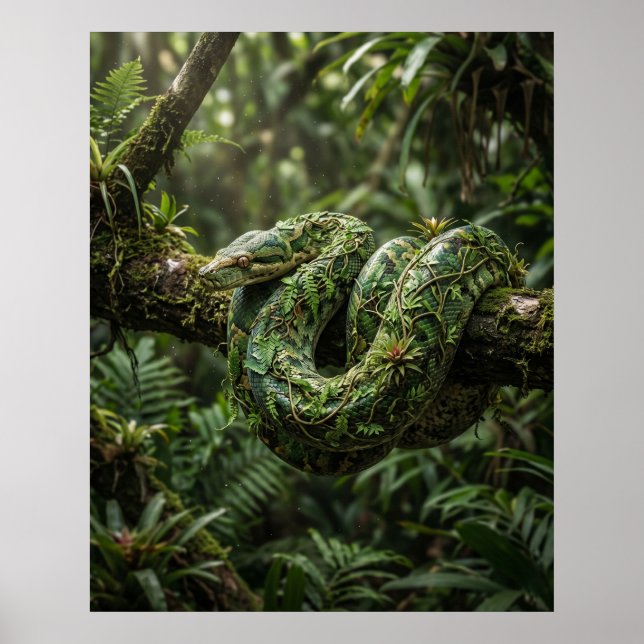 Affiche Le serpent arrive, chemin de l'ombre (Devant)