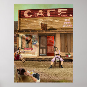 Affiche Le serpent rose