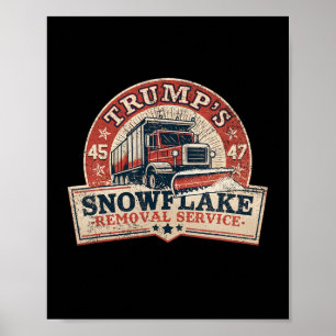 Affiche Le service de suppression des flocs de neige de Tr