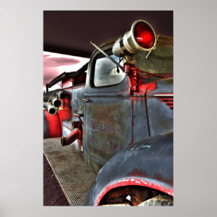 Affiche Le Service D'Incendie De Lakewood Mountair.