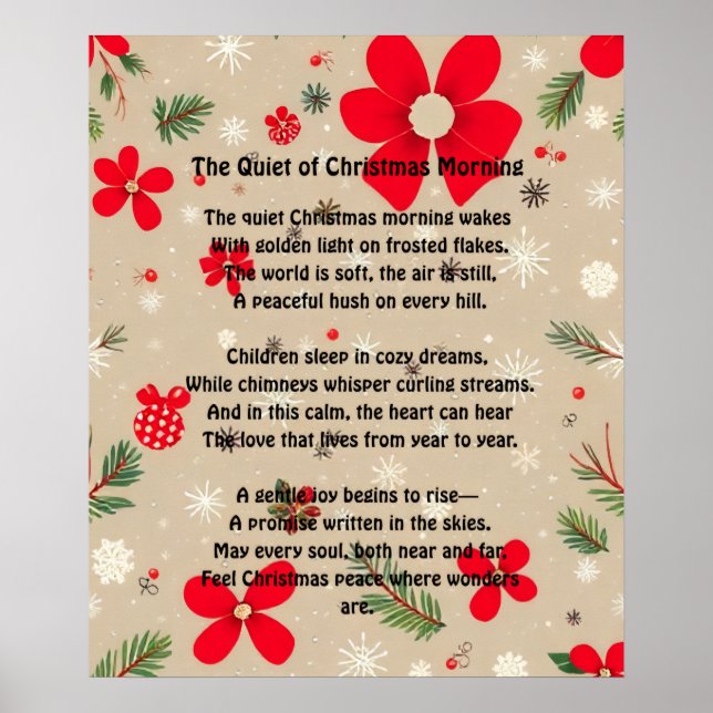 Affiche Le Silence du Matin de Noël (Devant)