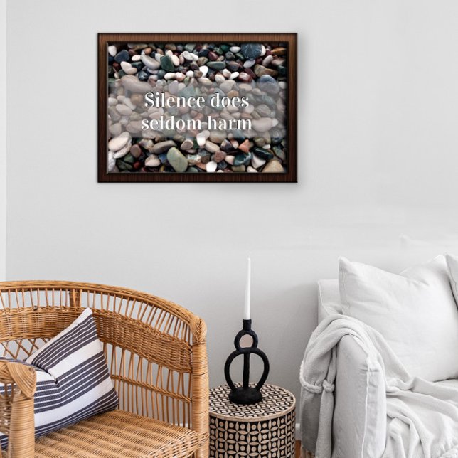 Affiche Le silence nuit rarement à l'affiche de motivation (Créateur téléchargé)