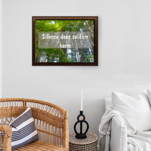 Affiche Le silence nuit rarement à l'affiche Inspiration