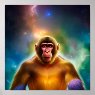 Affiche Le singe (deux)