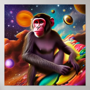 Affiche Le Singe (Trois)