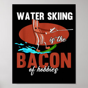 Affiche Le ski nautique est le bacon des loisirs de plage