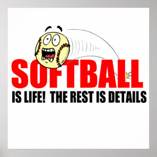 Affiche Le softball est la vie