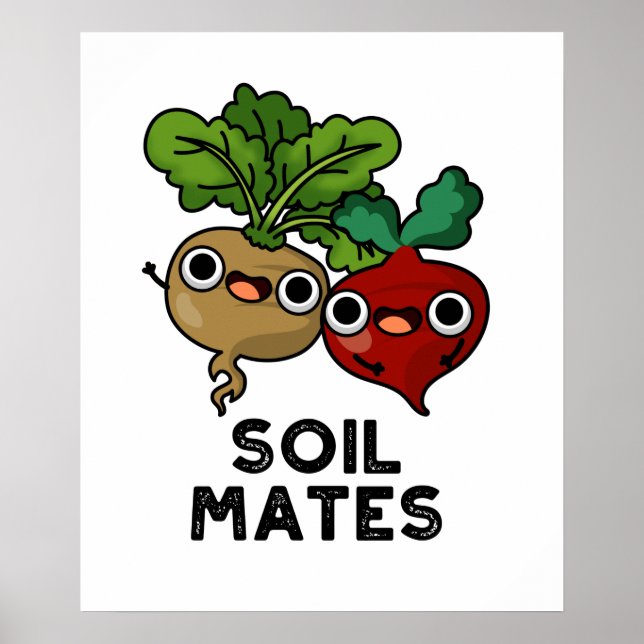 Affiche Le sol Mates Funky Beet Root Pun (Devant)