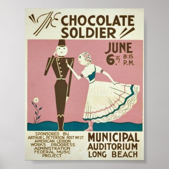 Affiche Le soldat du chocolat (Devant)
