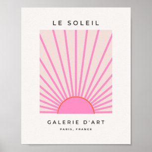 Affiche Le Soleil 01 Soleil rose