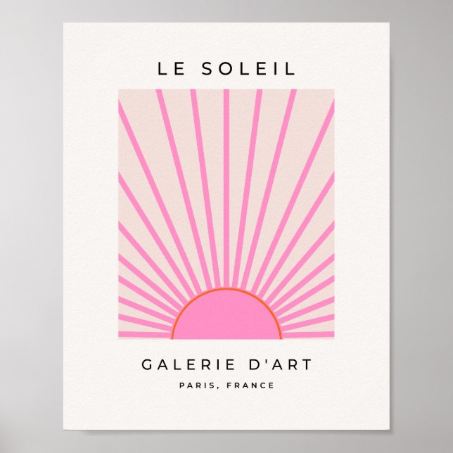 Affiche Le Soleil 01 Soleil rose (Devant)