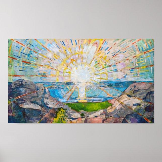 Affiche Le Soleil 1909 | Edvard Munch | (Devant)