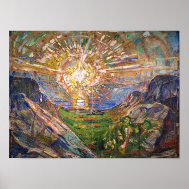 Affiche Le Soleil 1916 | Edvard Munch | (Devant)
