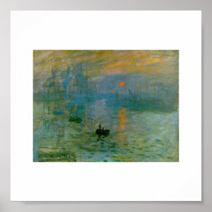 Affiche Le soleil levant de Claude Monet