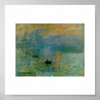 Affiche Le soleil levant de Claude Monet