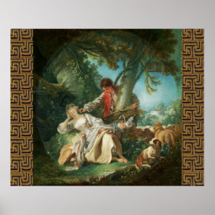 Affiche Le sommeil interrompu par François Boucher