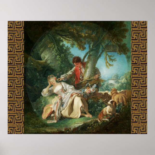 Affiche Le sommeil interrompu par François Boucher (Devant)