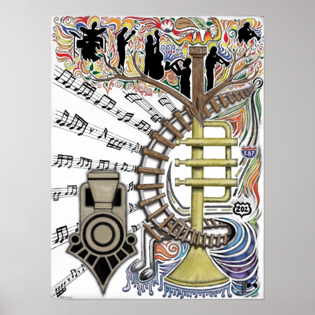 Affiche "Le Son Entendu À Travers Les Arbres" (Devant)