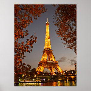 Affiche Le souffle de la nuit à la Tour Eiffel - Paris
