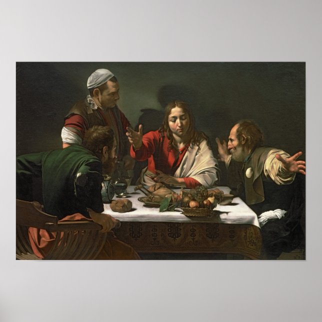 Affiche Le Souper à Emmaüs, 1601 (Devant)